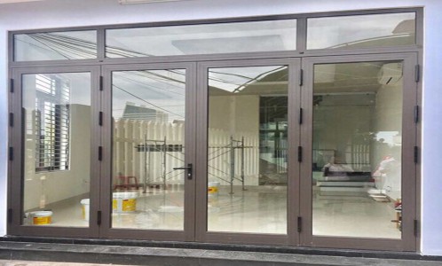 Cánh làm 1 bộ cửa sổ hệ 55 mở quay xinfa 4 cánh, phụ kiện kinlong